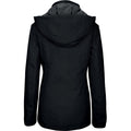 Schwarz - Back - Kariban Damen Parka Jacke mit Kapuze