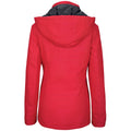 Rot - Back - Kariban Damen Parka Jacke mit Kapuze