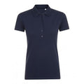 Marineblau - Front - SOLS Damen Phoenix Kurzarm Pique Polo Shirt