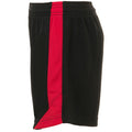 Schwarz-Rot - Side - SOLS Herren Olimpico Fußball Shorts