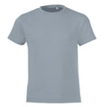 Pur Grau - Front - SOLS Kinder Regent Kurzarm T-Shirt