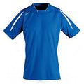 Royal Blau-Weiß - Front - SOLS Herren Maracana 2 Kurzarm Fußball T-Shirt
