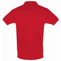 Rot - Back - SOLS Mens Perfect Pique Polo-Shirt, Kurzarm