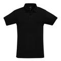 Schwarz - Front - SOLS Mens Perfect Pique Polo-Shirt, Kurzarm