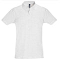 Asche - Front - SOLS Mens Perfect Pique Polo-Shirt, Kurzarm