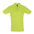 Apfelgrün - Front - SOLS Mens Perfect Pique Polo-Shirt, Kurzarm