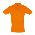 Orange - Front - SOLS Mens Perfect Pique Polo-Shirt, Kurzarm