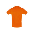 Orange - Back - SOLS Mens Perfect Pique Polo-Shirt, Kurzarm