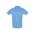 Himmelblau - Back - SOLS Mens Perfect Pique Polo-Shirt, Kurzarm