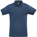 Denim - Front - SOLS Mens Perfect Pique Polo-Shirt, Kurzarm