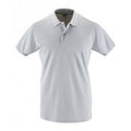 Pur Grau - Front - SOLS Mens Perfect Pique Polo-Shirt, Kurzarm