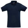 Marineblau - Front - SOLS Mens Perfect Pique Polo-Shirt, Kurzarm