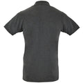 Graphit meliert - Back - SOLS Mens Perfect Pique Polo-Shirt, Kurzarm