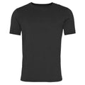 Wash Jet Schwarz - Front - AWDis Herren Washed T-Shirt