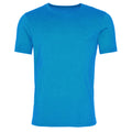 Wash Saphir Blau - Front - AWDis Herren Washed T-Shirt