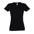 Schwarz - Front - SOLS - "Imperial" T-Shirt für Damen kurzärmlig