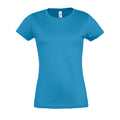 Wasserblau - Front - SOLS - "Imperial" T-Shirt für Damen kurzärmlig