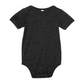 Dunkelgrau meliert - Front - Bella + Canvas Baby Jersey Kurzarm Body