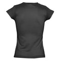 Dunkelgrau - Side - SOLS Moon Damen T-Shirt, Kurzarm, V-Ausschnitt