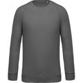 Sturmgrau - Front - Kariban Herren Organik Raglan Sweatshirt