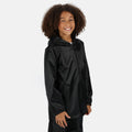 Schwarz - Side - Regatta Kinder Pro Stormbreak Wasserfeste Jacke