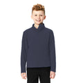 Marineblau - Back - Regatta Kinder Brigade II Micro Fleece Jacke