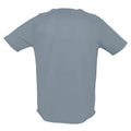 Grau - Back - SOLS Herren Sporty Performance T-Shirt, Kurzarm, Rundhals