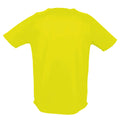 Neongelb - Back - SOLS Herren Sporty Performance T-Shirt, Kurzarm, Rundhals