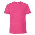 Fuchsia - Front - Fruit Of The Loom Herren Premium T-Shirt