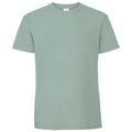 Salbei - Front - Fruit Of The Loom Herren Premium T-Shirt