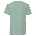 Salbei - Back - Fruit Of The Loom Herren Premium T-Shirt