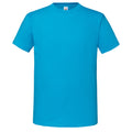 Azurblau - Front - Fruit Of The Loom Herren Premium T-Shirt