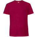 Cranberry - Front - Fruit Of The Loom Herren Premium T-Shirt