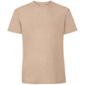 Sand - Front - Fruit Of The Loom Herren Premium T-Shirt