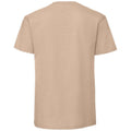 Sand - Back - Fruit Of The Loom Herren Premium T-Shirt