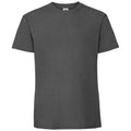 Hellgrau - Front - Fruit Of The Loom Herren Premium T-Shirt