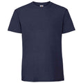 Marineblau - Front - Fruit Of The Loom Herren Premium T-Shirt