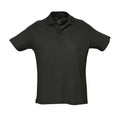 Schwarz - Front - SOLS Herren Summer II Pique Polo-Shirt, Kurzarm