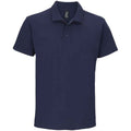 Dunkelblau - Front - SOLS Herren Summer II Pique Polo-Shirt, Kurzarm