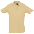 Sand - Front - SOLS Herren Spring II Polo-Shirt, Kurzarm