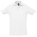 Weiß - Front - SOLS Herren Spring II Polo-Shirt, Kurzarm