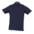 Marineblau-Weiß - Back - SOLS Herren Practice Pique Polo-Shirt, Kurzarm