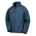 Marineblau-Rot - Front - Result Herren Softshelljacke Compass gefüttert