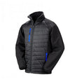 Schwarz-Königsblau - Front - Result Herren Softshelljacke Compass gefüttert