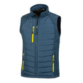 Marineblau-Gelb - Front - Result Herren Softshell-Weste Compass gefüttert