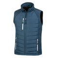 Marineblau-Grau - Front - Result Herren Softshell-Weste Compass gefüttert