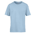 Hellblau - Front - Gildan Kinder SoftStyle T-Shirt