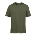 Militärgrün - Front - Gildan Kinder SoftStyle T-Shirt