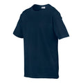 Marineblau - Side - Gildan Kinder SoftStyle T-Shirt