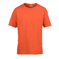 Orange - Front - Gildan Kinder SoftStyle T-Shirt